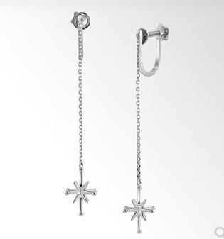 CROSSING STAR LONG EARRINGS
